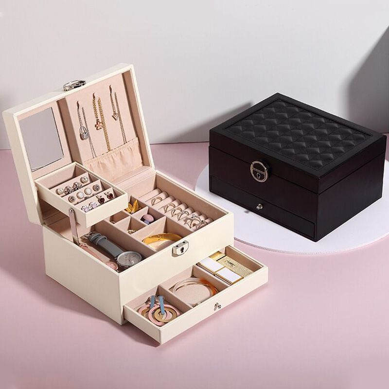 sp01153 Portable Multi-function Jewelry Box Jewelry Box Storage Box
