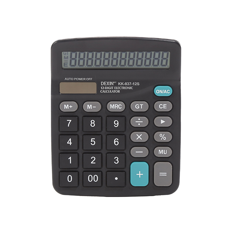 Professional Scientific Calculator LCD Display 12-Digit Solar Office Desktop Calculator Electronic Calculator Multifunction Office Tool