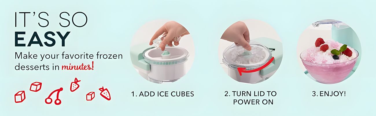 Small Shaved Ice Machine Household American Standard Electric Ice Maker Ice Crusher Smoothie Machine Hail Ice Machine Smoothie Machine