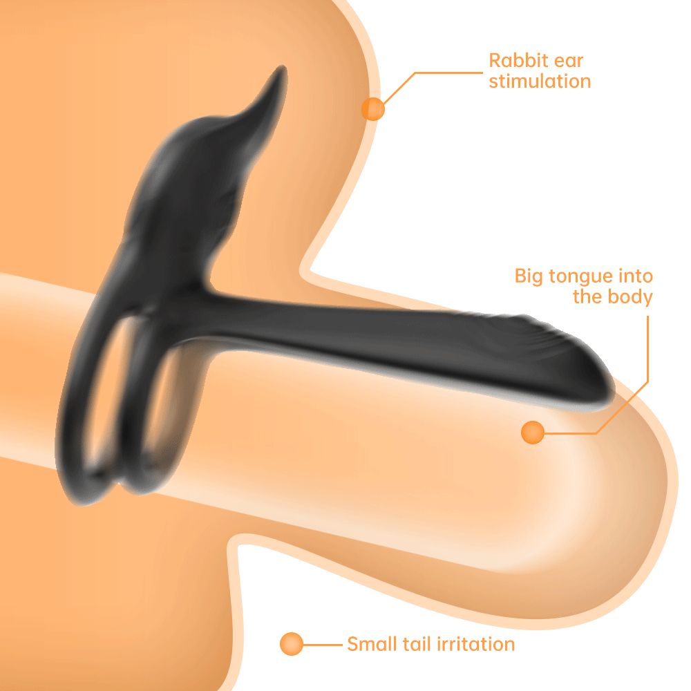 YY943 Vibrating Cock Ring, 3 in 1 Silicone Penis Ring with 10 Vibration Modes G-Spot & Clitoral Stimulator, Couple Vibrator Rechargeable Waterproof Adult Sex Toys with Remote Control for Men or Couples Play