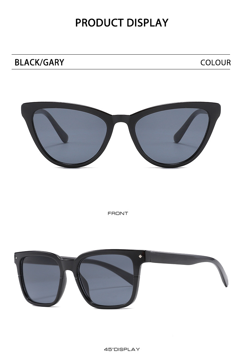 6769 Y2K Cat Eye Sunglasses Women Metal Hinge Cat Eye Mirror Lenses Unisex Elvis Retro Sun Glasses Female Oculos