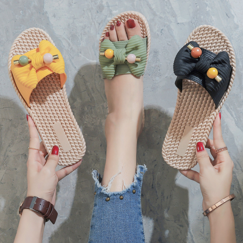 2021 Women's Summer Anti slip Flat Bottom Slippers Soft Bottom Beach Slippers