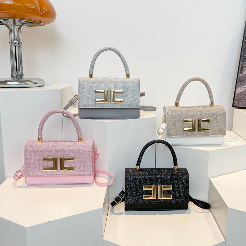 Advanced sense small square bag 2024 new small fragrance full diamond net red with the same fashion niche high-grade handbag set in diamonds