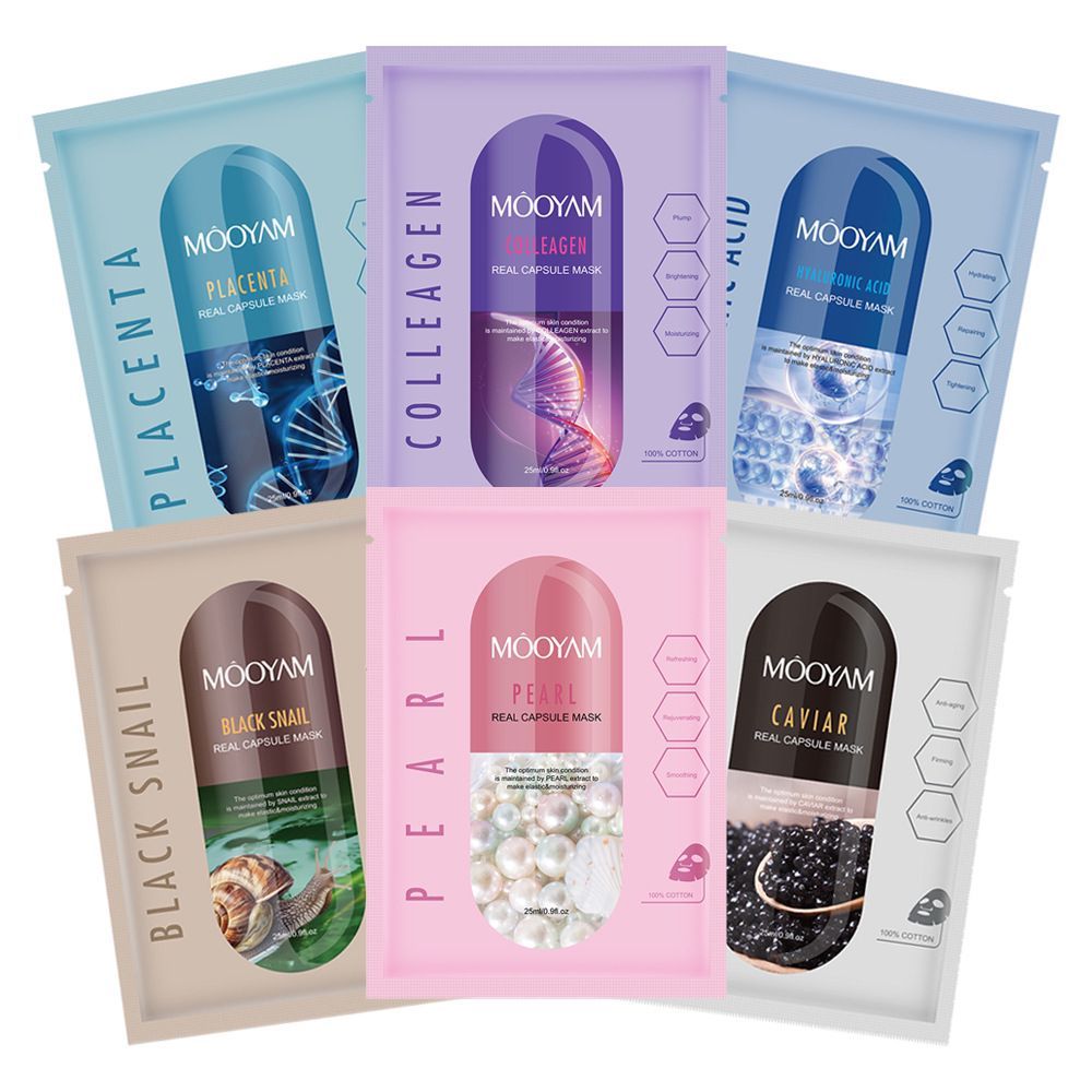 Randomly picked sheet mask for Moisturizing, oil control, anti-acne, pores shrinking, hydrating and other skin care benefits tackling various skin conditions, with gifts
