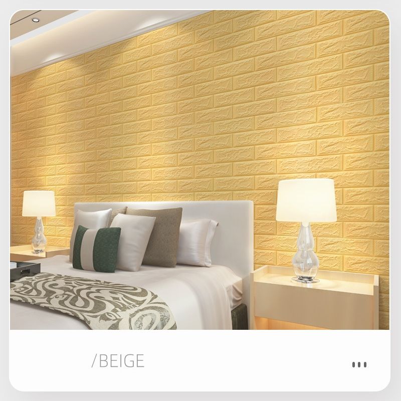 3D Wallpaper Brick pattern small-sized wallpaper, waterproof moisture-proof CRRSOP decoration for dormitories, bedrooms, wall stickers, self-adhesive wallpaper