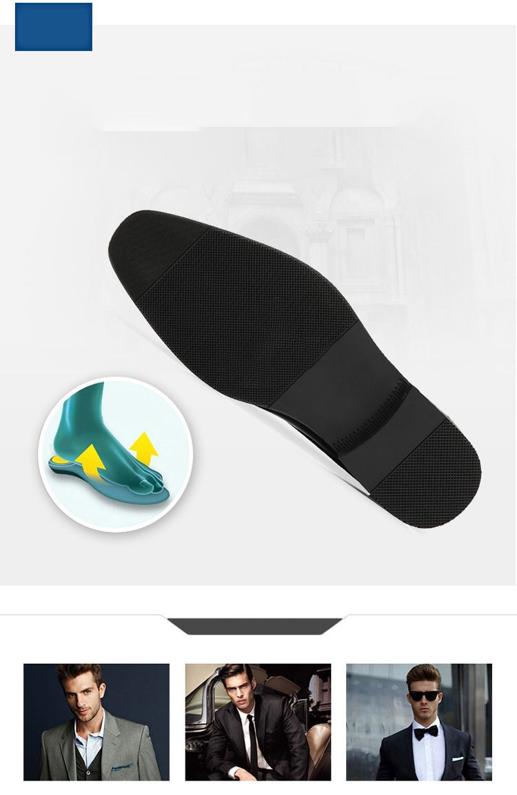 Spring new pointed-toe lace-up business formal leather shoes for men, British Brock cross-border men's shoes, wedding shoes