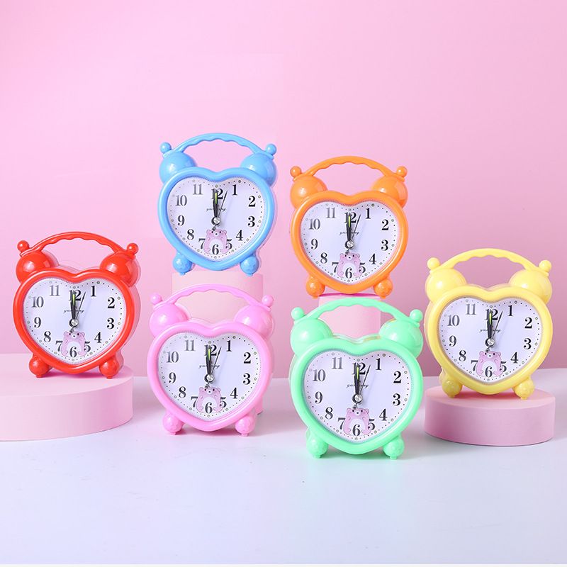 8897 New Creative Gift Cartoon Children's Personalized Small Alarm Clock for Students Simple Desktop Bedroom Bedside Clock