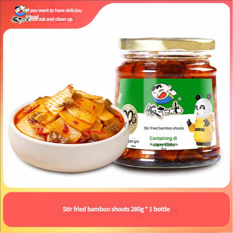 Sweep all the rice and eat it immediately. Stir fried mushrooms, dried radish, mixed rice, Pickled vegetables, pickles, pickles, pickles, and pickles. Grandmother's dish