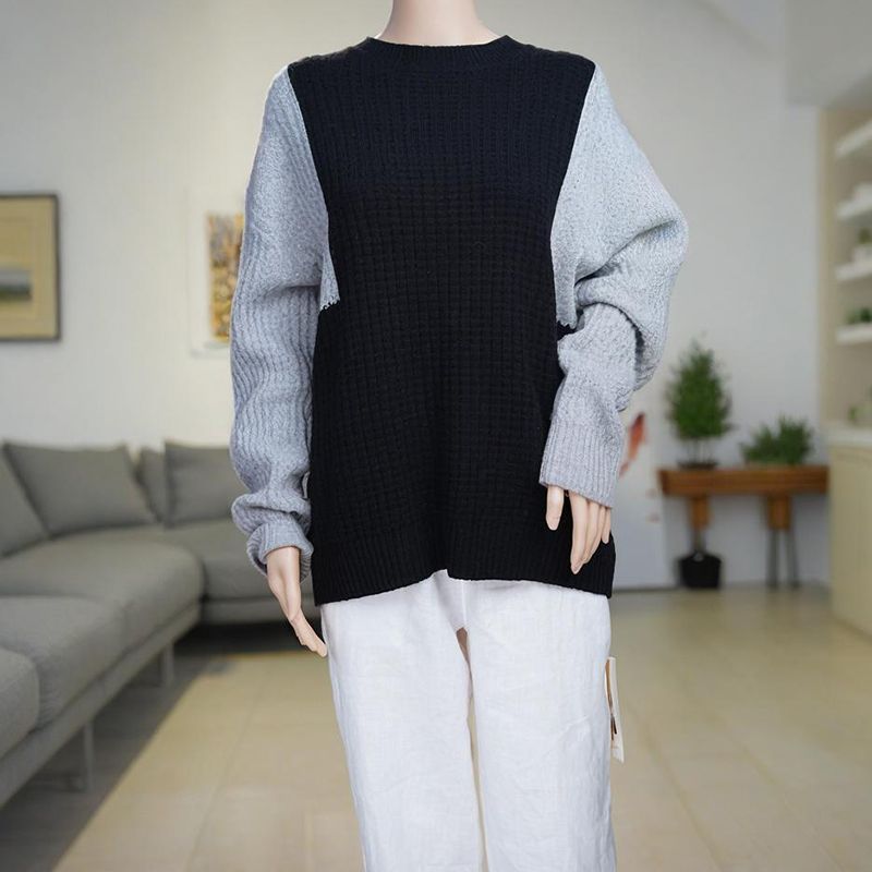Wool knit Sweater Round Neck Women's Sweater