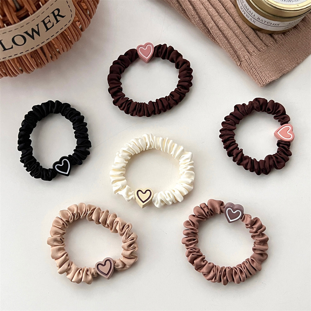 FQ1231 Women's Vintage Love Heart High Stretch Hairband Hair Accessories