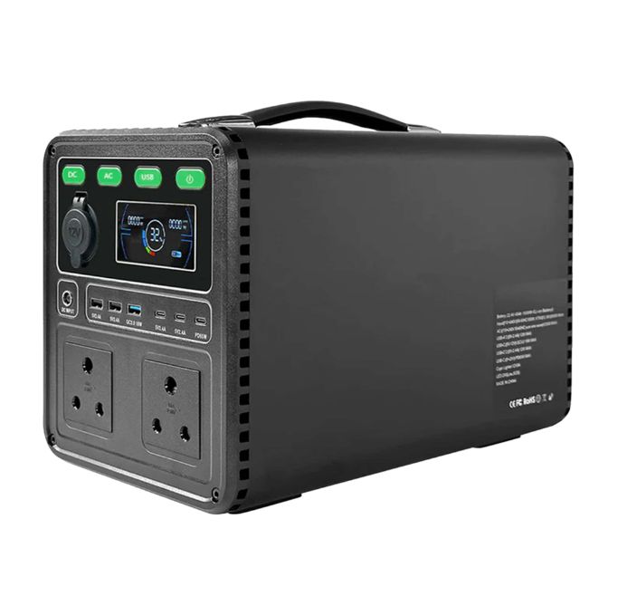 BeeBright Portable Power Station 1200W With Cigarette Lighter - Model: BP004 - Output: 1200W - Capacity:1008Wh - Net weight: 11.6kg - USB, TYPE-C, and AC Ports