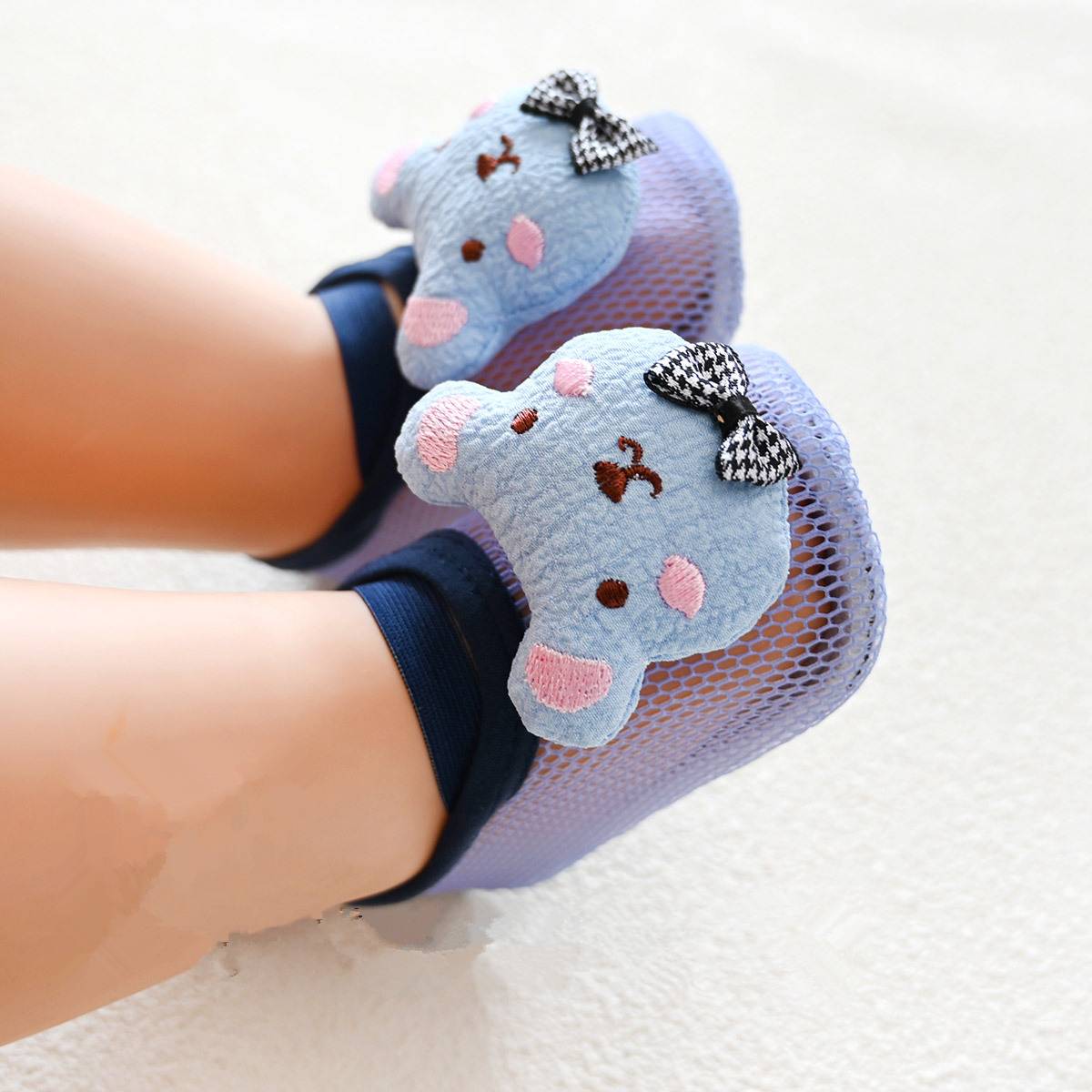DX62 Low Cut Socks Toddler Baby Boys Girls Non Slip Summer Breathable First Walk Prewalker Floor Soft Socks Shoes