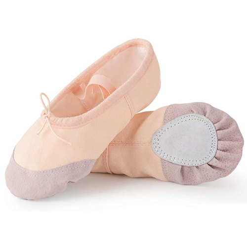 Dance Shoes Girls Ballet Shoes Canvas Split Sole Dance Slippers Yoga Flats Gymnastic Shoes for Children/Kids/Women/Adults/Boys/Toddler