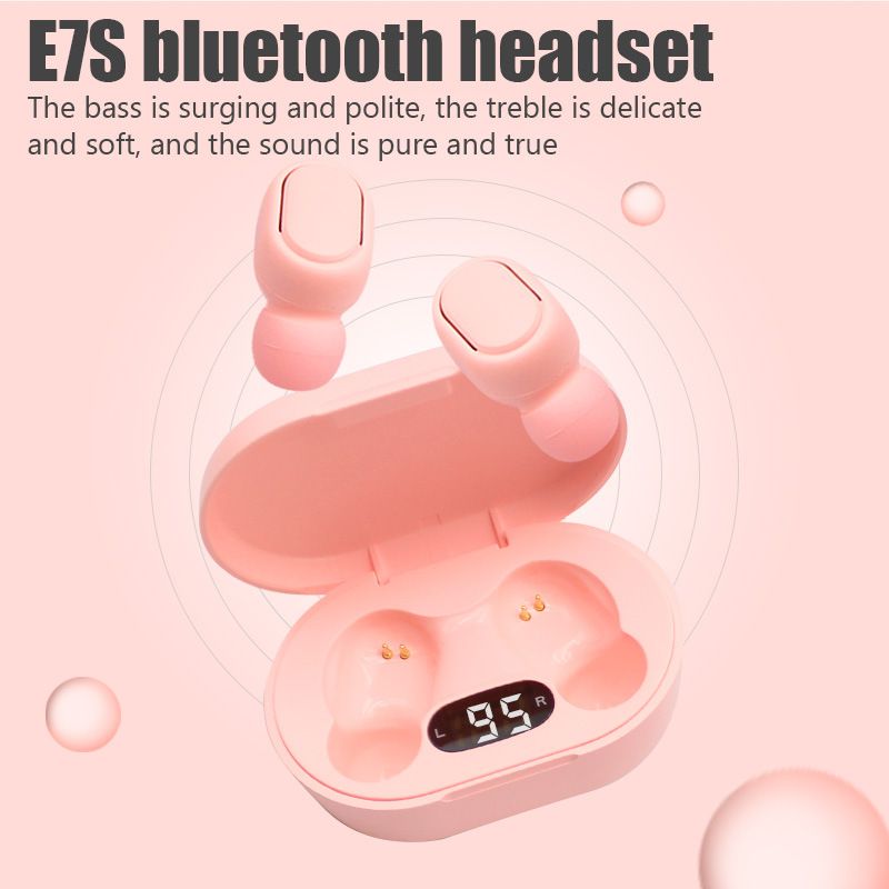 E7S hot in-ear wireless Bluetooth headset earbuds noise reduction high sound quality digital display screen sports immersion