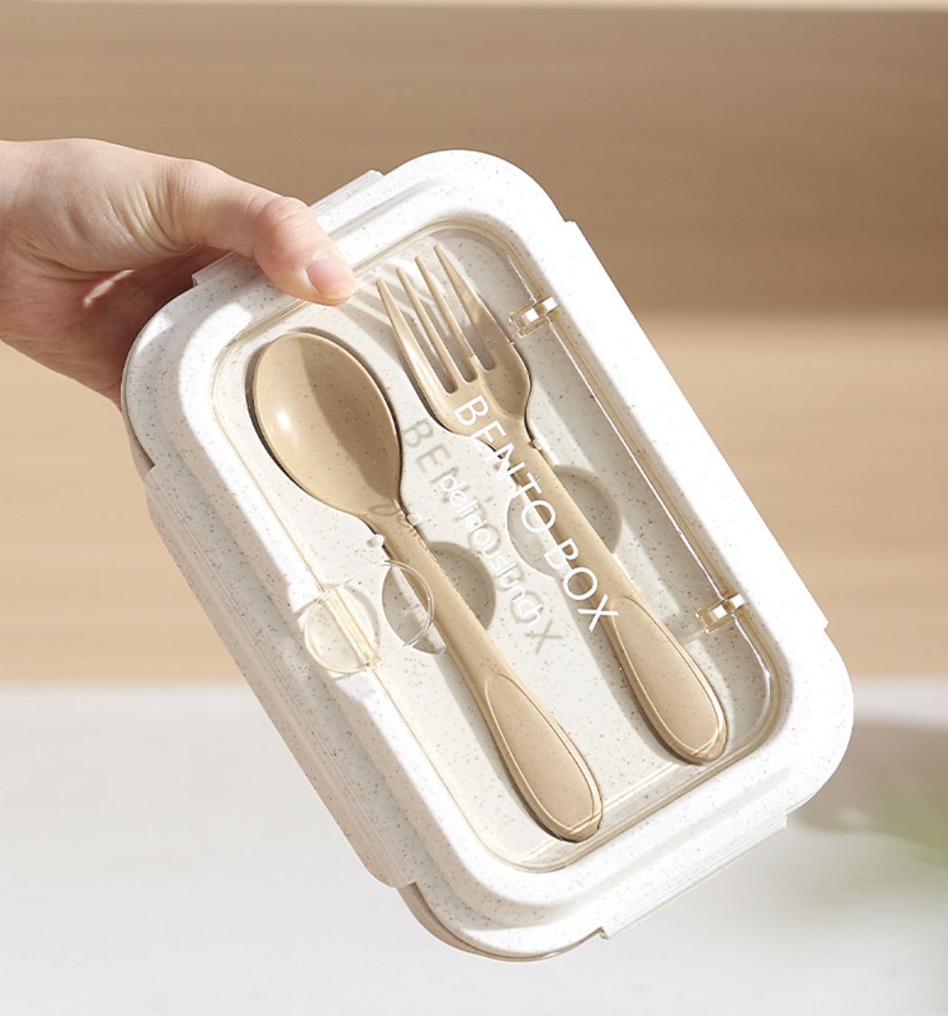 Lunch Box for Office Workers Lunch Box for Girls Light Food Weight Loss Separated Lunch Box for Students Kitchen Dining Storage Travel To-Go Food Containers