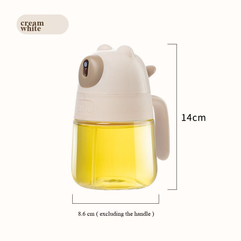 Oil spray bottle, atomized air fryer, household kitchen glass fog-like edible oil, food-grade leak-proof oil tank, oil pot