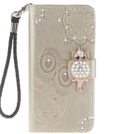 Exquisite Owl Embossed Wallet Phone Case for Samsung S8 Plus