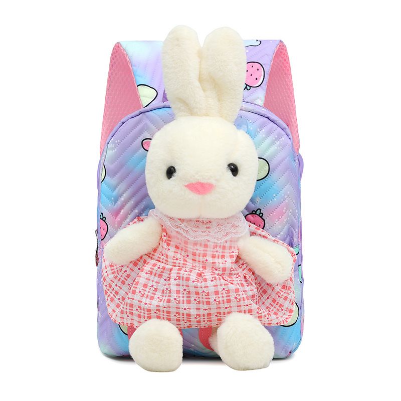 890765 Children Kids Student Cute Cartoon Backpack For Boys And Girls Baby Nylon Canvas School Kindergarten Bag School Bags Backpacks