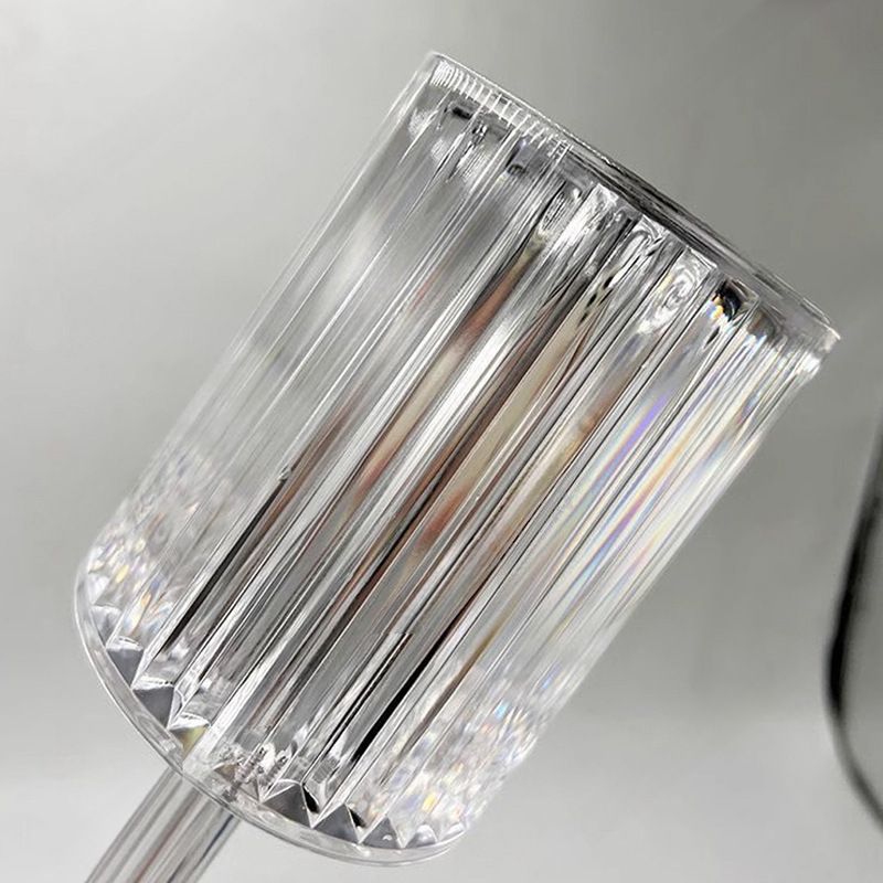 Light luxury internet celebrity style Gatsby crystal line beauty lamp bedside high-end decorative atmosphere lamp small table lamp rechargeable night light