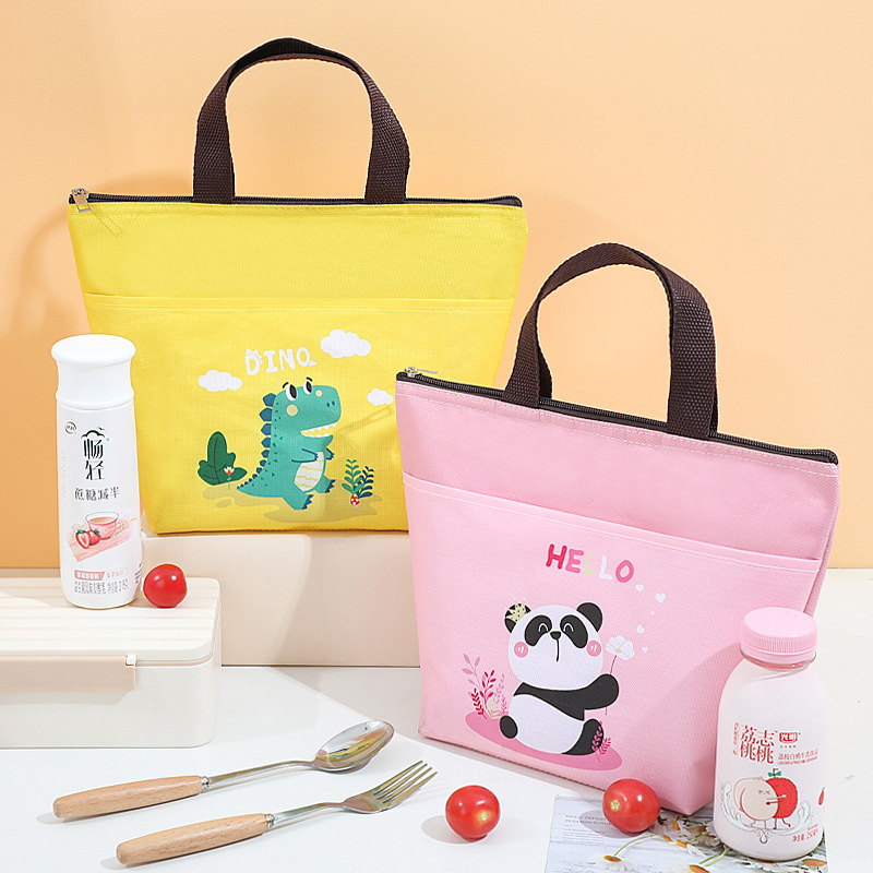 Insulated Lunch Bag For Women Thermal Bag Portable Cooler Box Ice Pack  Canvas Handbag Kids Food Picnic Bags Lunch Box For Work