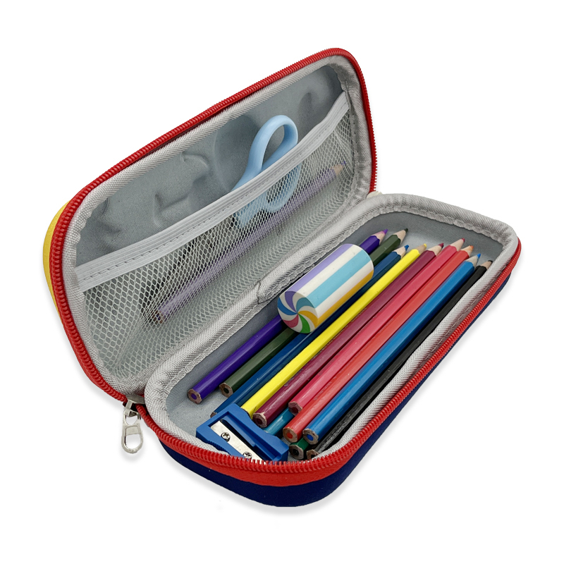 3D Embossed Pencil Box for Kids, Teens, Pencil Case for Boys, Astronaut, Spaceship, Anti-Shock, Multi Compartments, Large Capacity, School Supply, Stationery