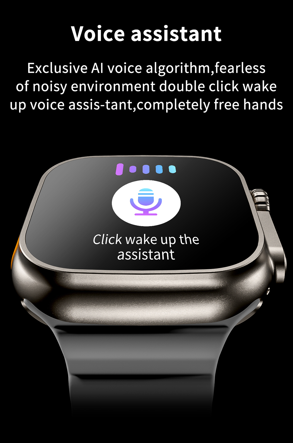 NEW U8 Ultra Smart Watch Ultra Series 8 NFC 49MM Men Women Smartwatch Bluetooth Call Waterproof Wireless Charging HD Screen for Apple