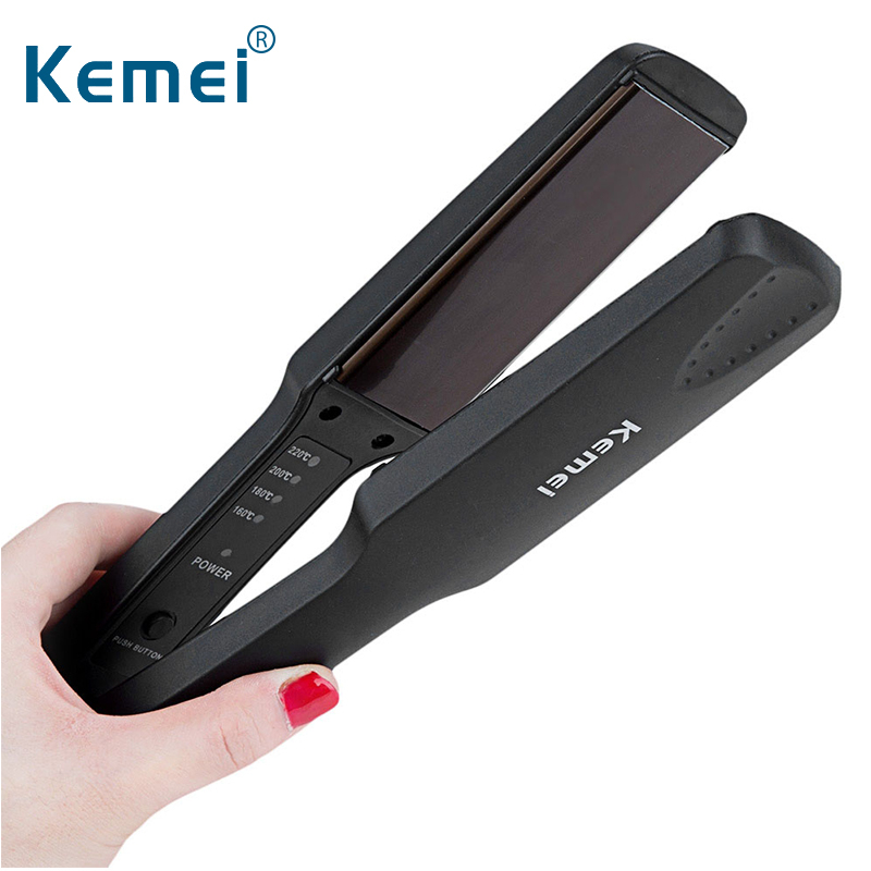 Kemei Professional Hair Straightener Straightening Iron Pranchas De Cabelo Curling Irons Styling Tools Chapinha Ionic Flat Iron