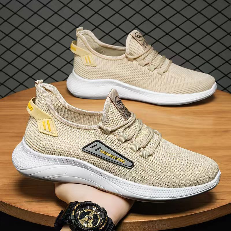 2201 Men's Soft Sole Walking Shoes Fly Weave Breathable Sneakers