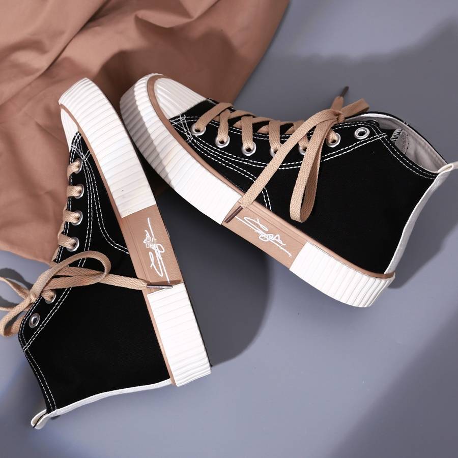 New Products, Ladies Shoes, Casual Shoes, High-top Canvas Shoes