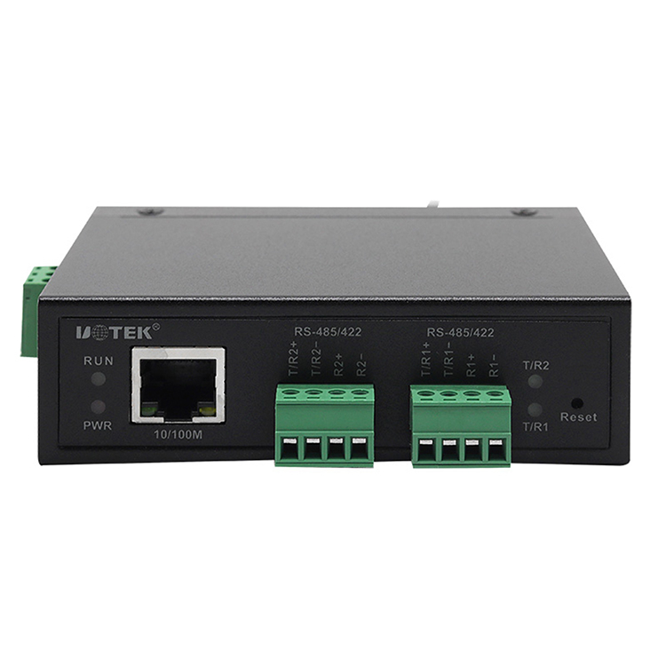 UOTEK RS485 to Ethernet Device Server 2 Ports, Serial RS422 to Ethernet 10/100M RS-485 RS-422 to Ethernet TCP/IP Serial Device Server UT-6312MT