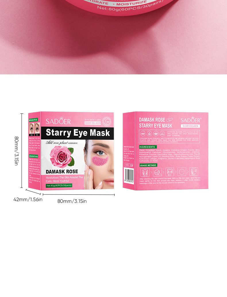 Rose Starry Sky Eye Mask Hydrating Eye Care Eye Mask