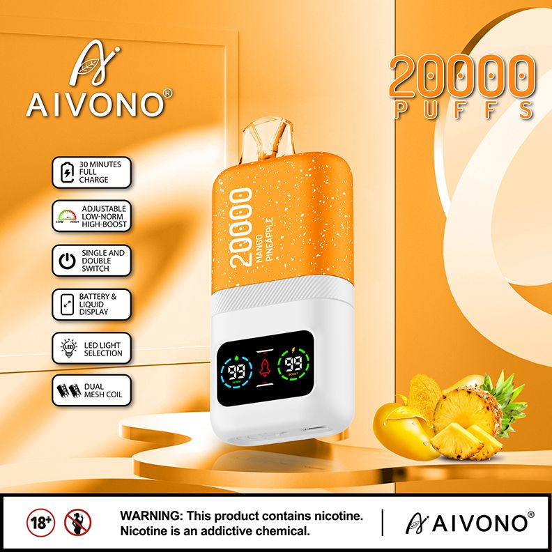10 pcs 20K Vape-20000 puffs Vape Disposable e-cigarette Puffs 5% or 2% 20000 puffs Cool Mint OEM 600~25K PUFFS Watermelon ice Pineapple mango