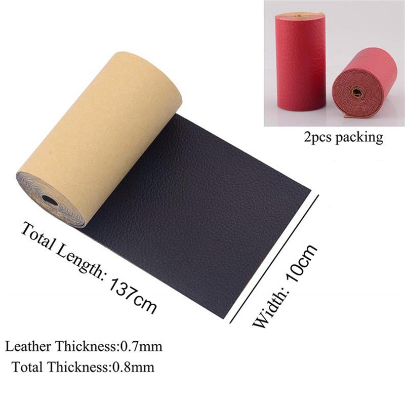 2 Pcs Leather Repair Patch Tape for Couches Self-Adhesive for Furniture Sofa Vinyl Car Seats Couch Chairs Shoes Down Jackets First Aid Patch Fix Tear Kit