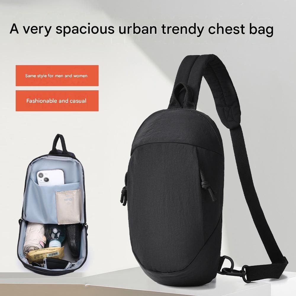 Anti-theft Swipe Backpack Outdoor Mini Bag Lightweight Crossbody Bag Korean Style Chest Bag Casual Single Shoulder Sling Bag
