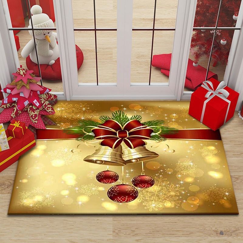Christmas floor mat, dirt resistant, wear-resistant, crystal velvet carpet large size 80*120cm,60*90cm,50*80cm,,40*60cm Festival Decor carpet