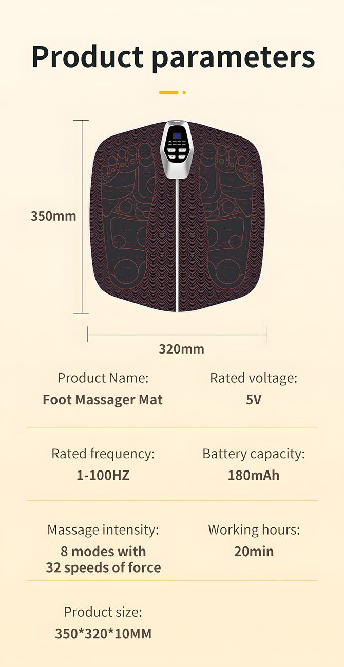 New EMS Foot Massage Foot Pad Foot Massager Pulse Foot Massager Microcurrent Foot Physiotherapy