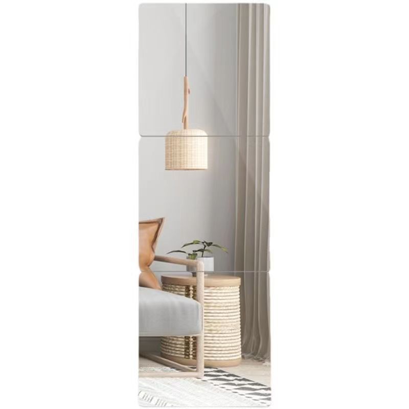 Full body mirror，Wall mounted self-adhesive soft mirror ，No punching required，makeup mirror，with adhesive backing 