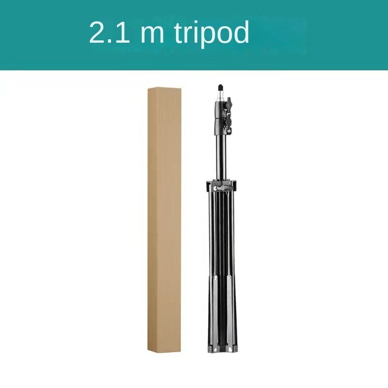Live online celebrity anchor beauty 10-inch folding tripod bracket mobile phone led round fill light.2.1M tripod