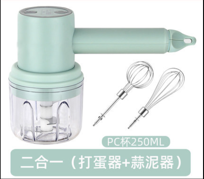 Wireless electric egg beater household egg white cream whisk rechargeable mini handheld egg beater cake baking machine  M250mL