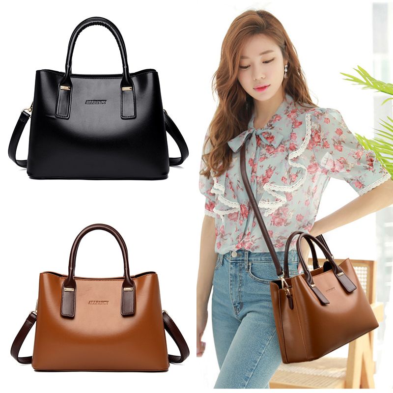 New Trend Ladies Leather Bag For Hand And Shoulder Women Large Capacity Fashion Casual Handbag Woman Quality Pu Bags Simple