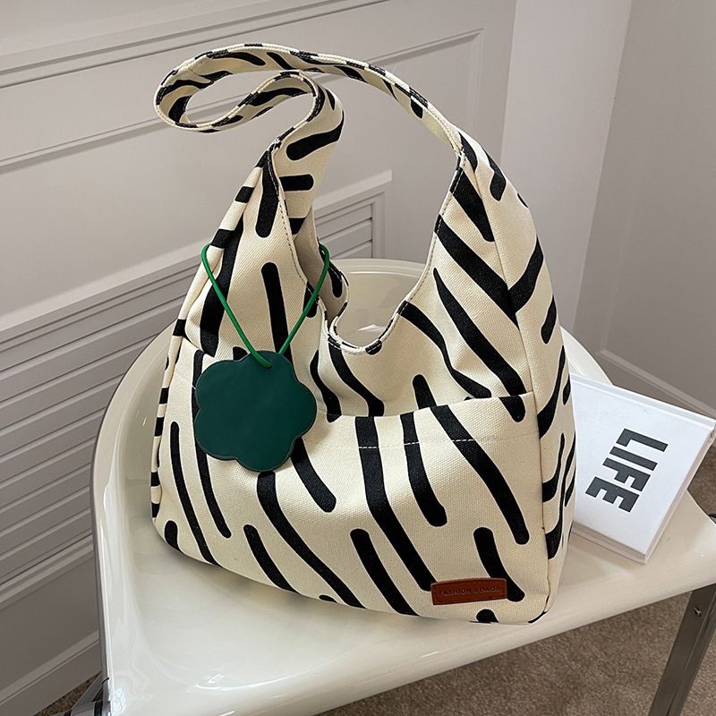 Stylish Canvas Women Shoulder Large Capacity Shopping Tote Bag Canvas Bag Ladies Handbag