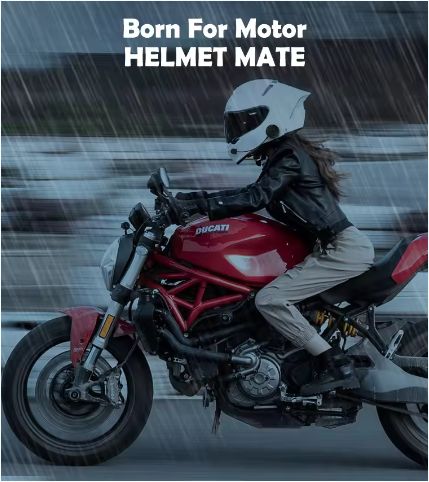 Bone Conduction Headset Motorbike Motorcycle Headset Wireless Helmet Headphones with FM Radio Microphone Stick Micro
