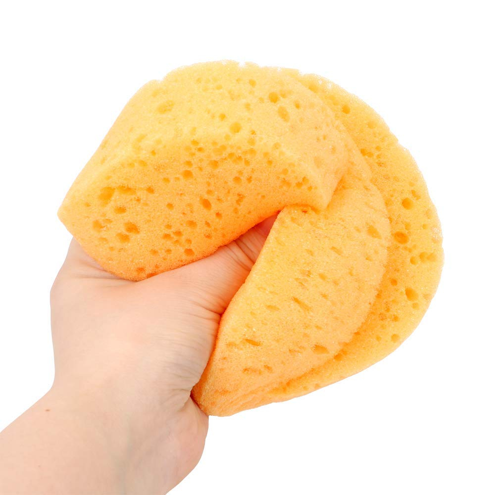 3pcs Car Wash Sponges Multi-Functional Sponge Multi-Color Cleaning Sponges with Vacuum Compressed Packing