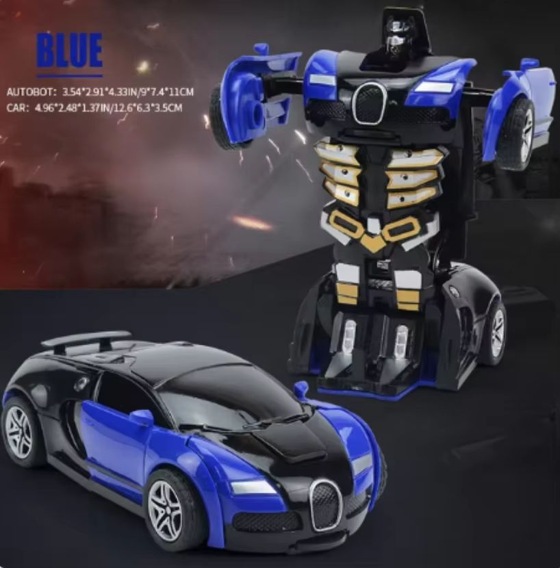 Transforming Robot With One Click Automatic Shape Conversion Boy Gift Toy Car Parent Child Interaction Model Car