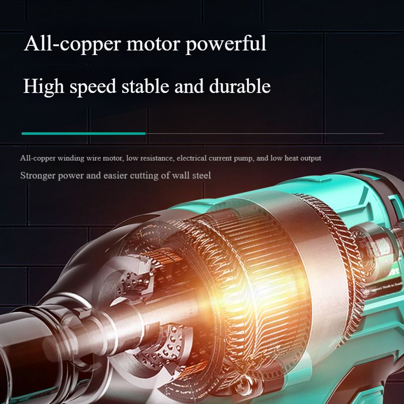 Electric wrench large torque multi-function brushless rechargeable impact lithium battery rack worker air cannon universal Dayi model
