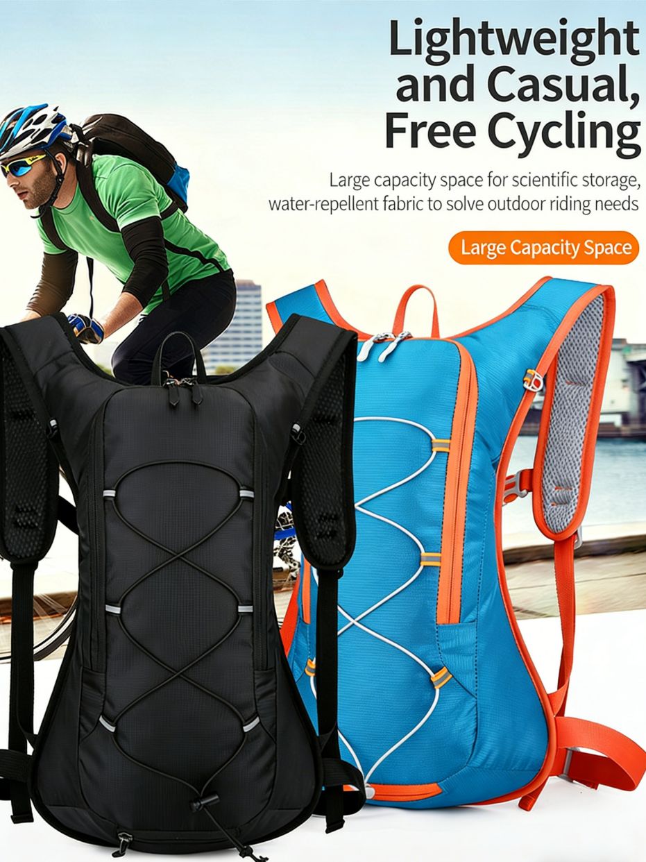 12L Lightweight Hydration Backpack, Breathable Outdoor Cycling Hiking Daypack, Portable Running Marathon Hydration Vest for Biking, Trekking and Travel