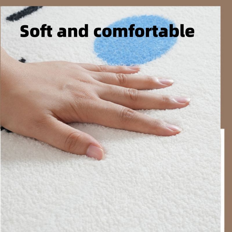 40*120cm,50*120cm,60*160cm,80*180cm,80*200cm Cartoon bedroom bedside carpet, dirt resistant carpet CRRSHOP Children's room carpet, bedroom thick plush pad free shipping mat