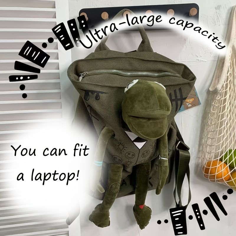 Strange Frog backpack can hold computer