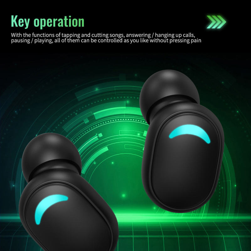 Newest Colorful Gaming Headset TWS Wireless Bluetooth Earphones With Charging Bin Full Frequency