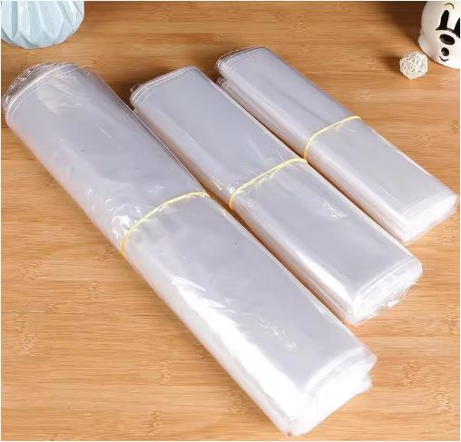 100pcs Transparent POF Plastic Heat Shrink Wrap Film Bags Seal Pouch Storage Gift Packing Multi-size
